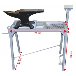 Table pliante pour enclume